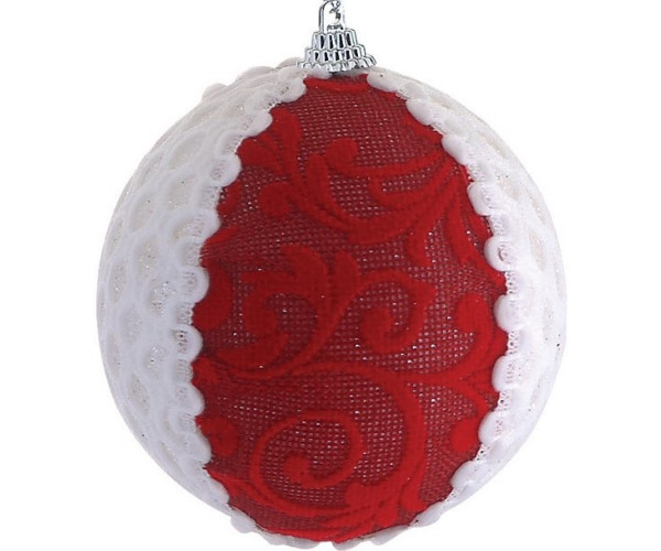 Πλαστική Χριστουγεννιάτικη Μπάλα 8cm (Σετ 6 τμχ)